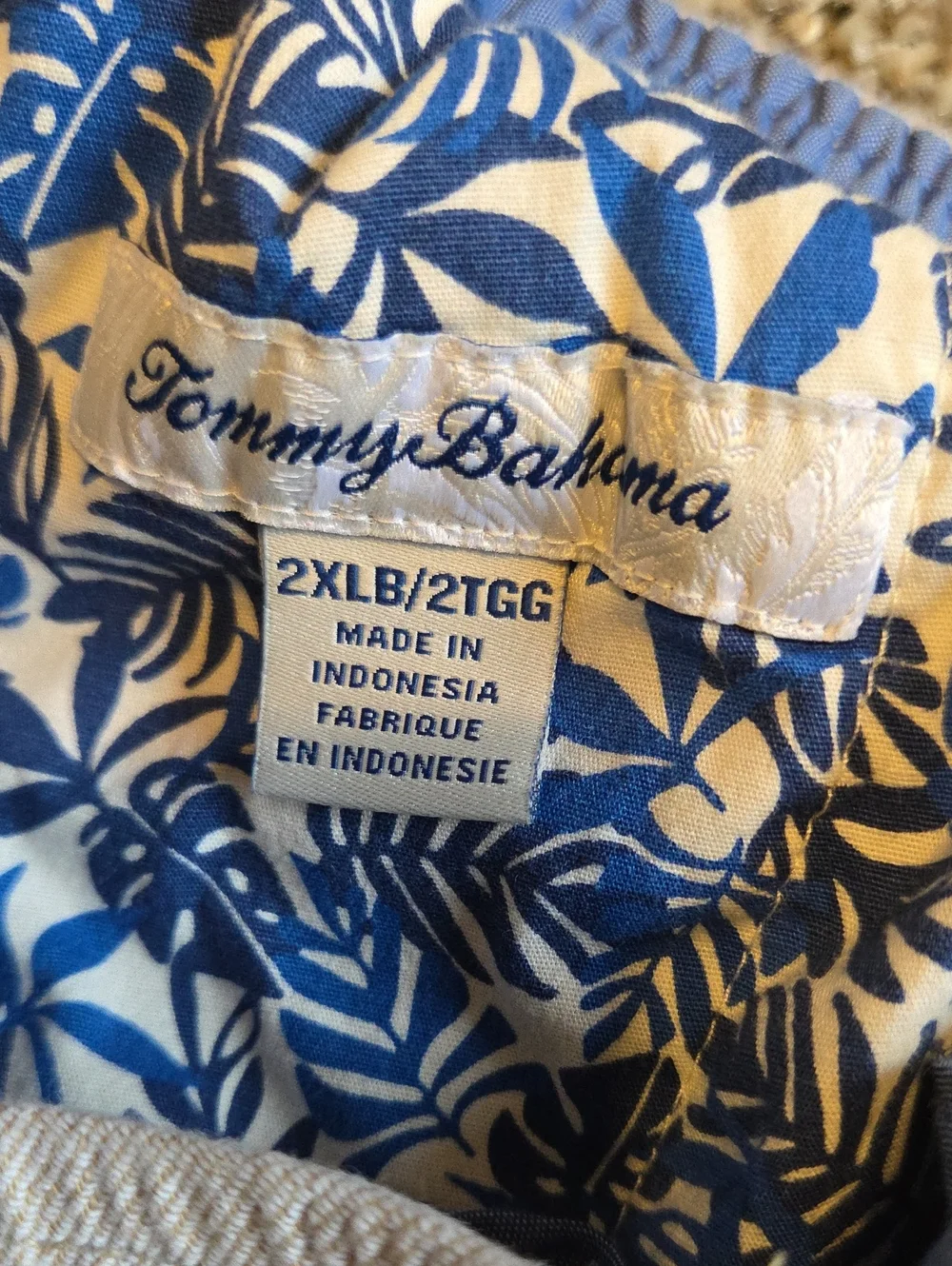 TOMMY BAHAMA Beach Coast Stretch Linen-Blend Pants - Stone Khaki